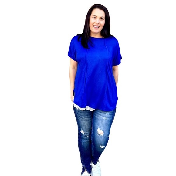 Culture Code Round Neck Exposed Seam Sleeveless Top CAY1647 - Picture 2 of 8